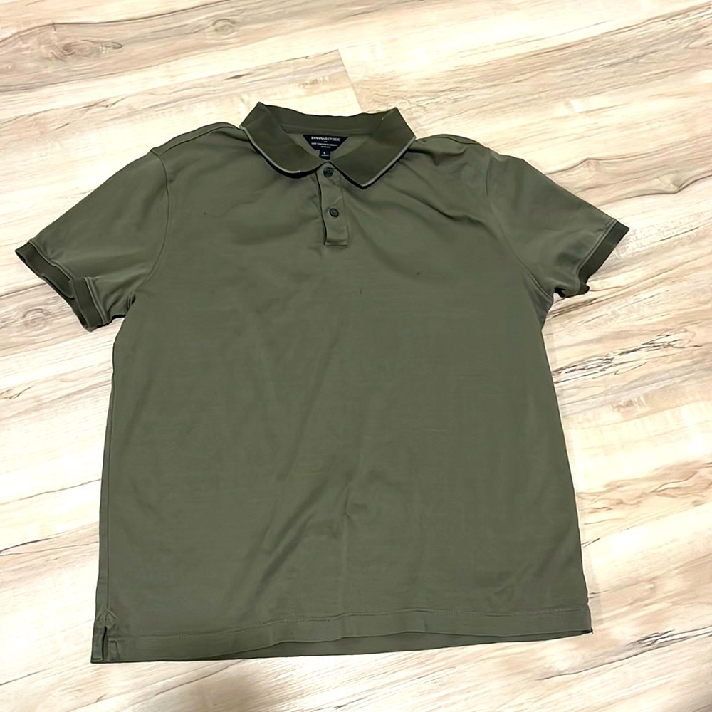 Banana Republic Olive Green Polo small